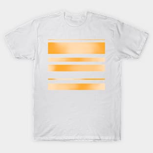 Orange Watercolour Stripes T-Shirt